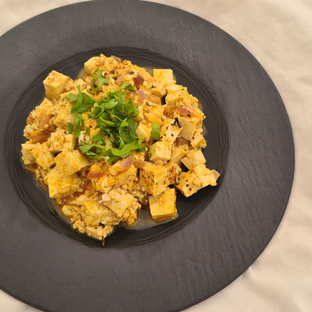 Veganes Rührei aus Tofu