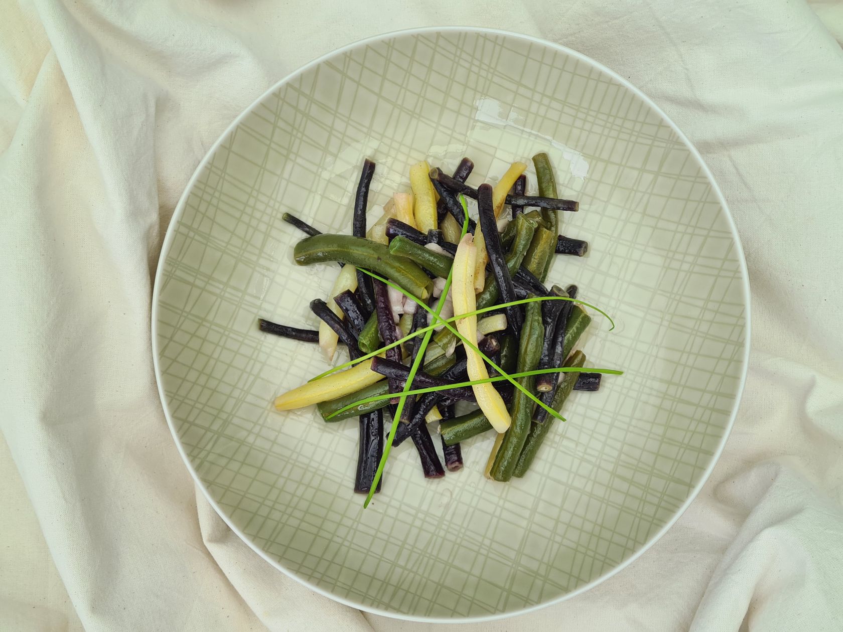 grüner Bohnensalat